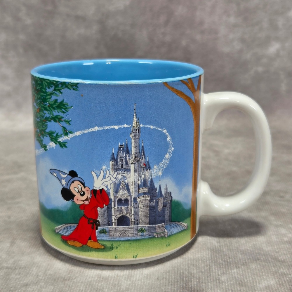Vintage Walt Disney World 20th Anniversary Mug Sorcerer Mickey 1971-1991 Japan